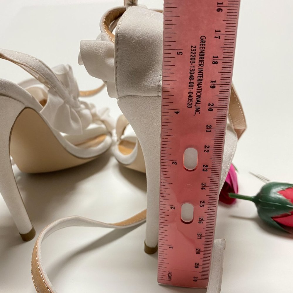 FSJ Open Toe High Stiletto Heel Lace-up Sandals - Picture 6 of 7